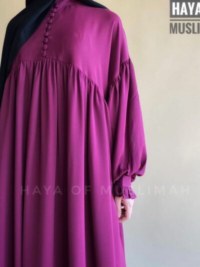 Front Open Button Abaya