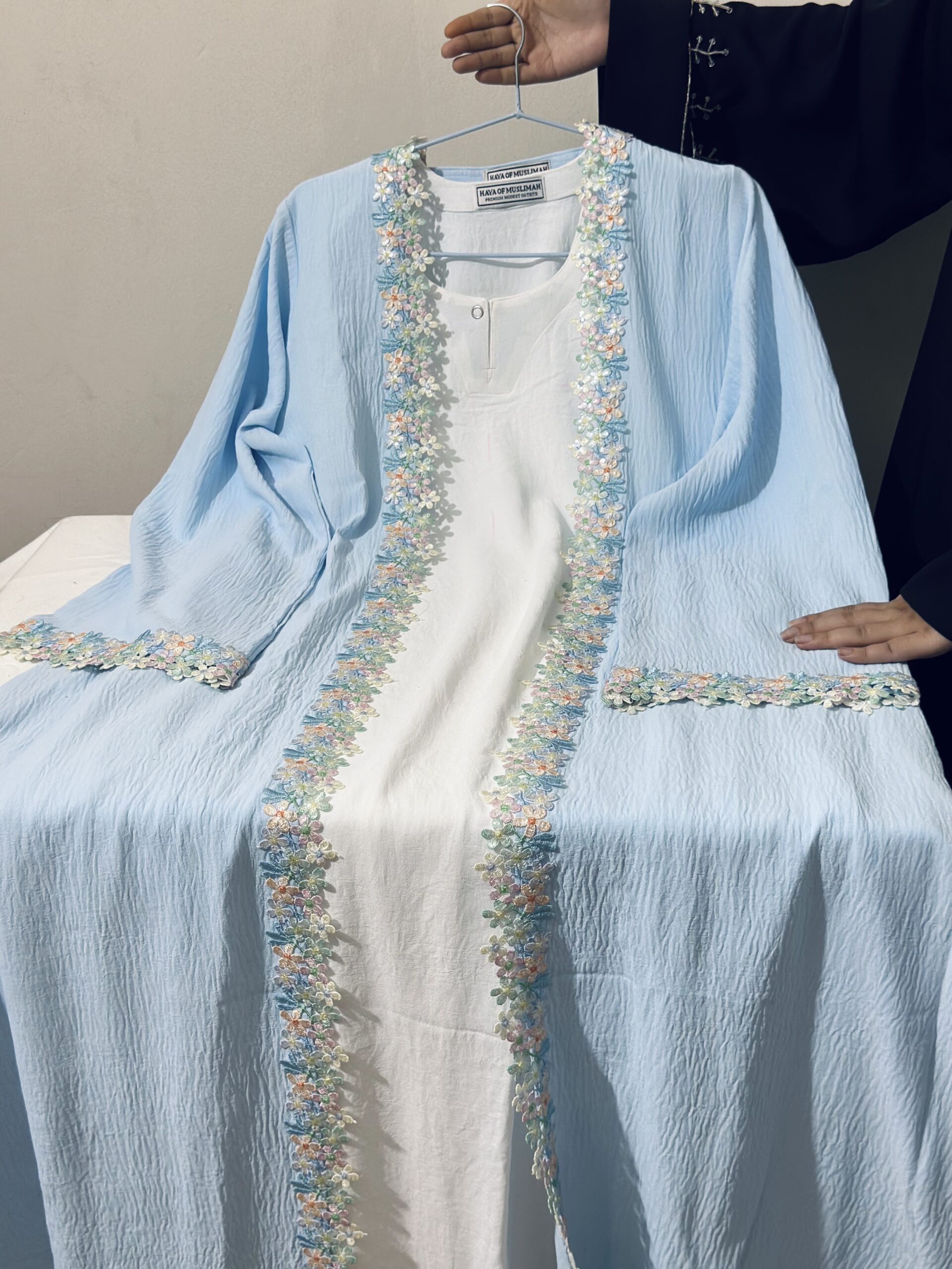 Sky Blossom Abaya